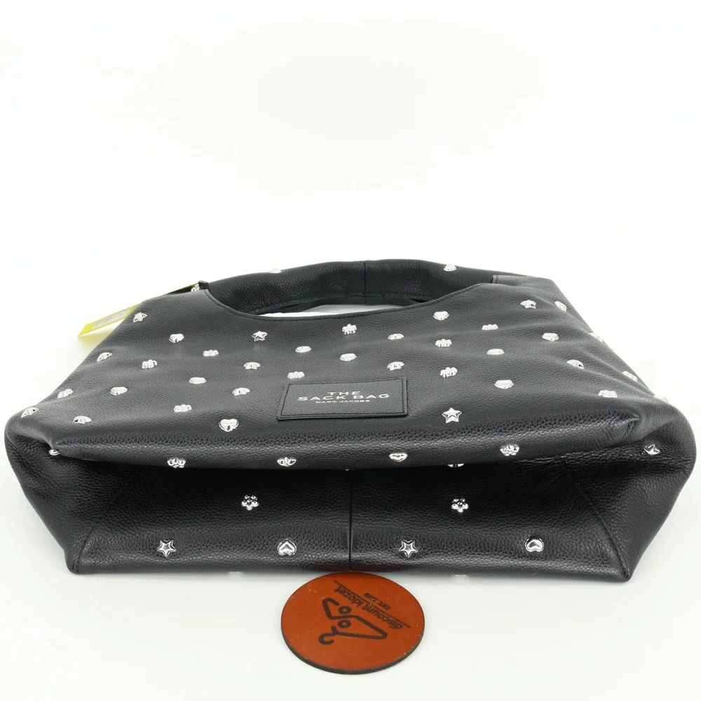 Marc Jacobs The Sack Bag Studded Leather Hobo Removable Zip Pouch NWT $695 - Picture 6 of 16